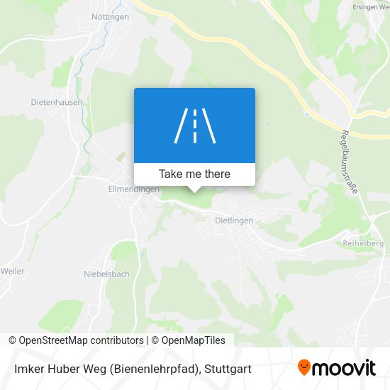 Карта Imker Huber Weg (Bienenlehrpfad)