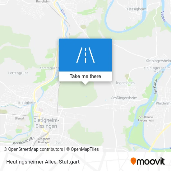Карта Heutingsheimer Allee
