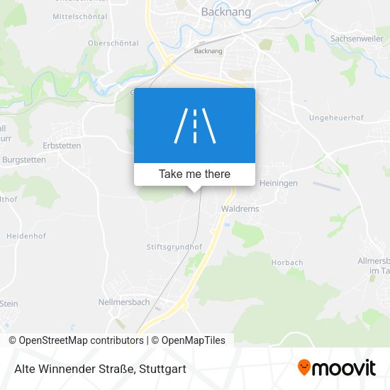 Alte Winnender Straße map