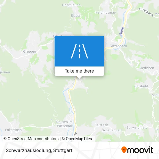 Карта Schwarznausiedlung