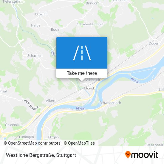 Westliche Bergstraße map