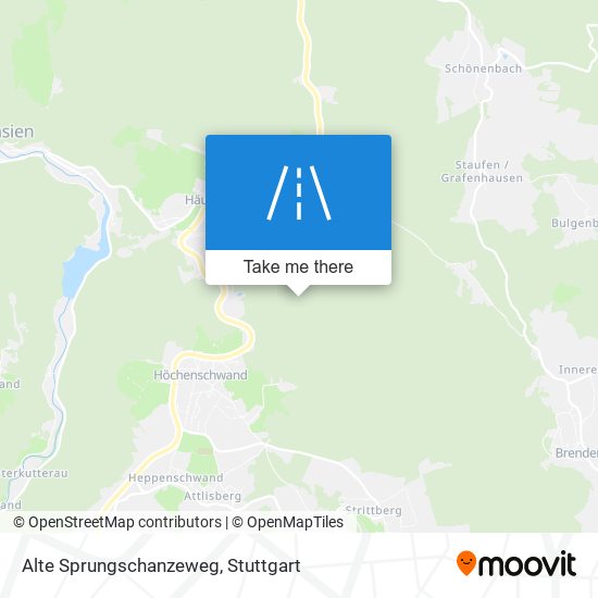 Карта Alte Sprungschanzeweg