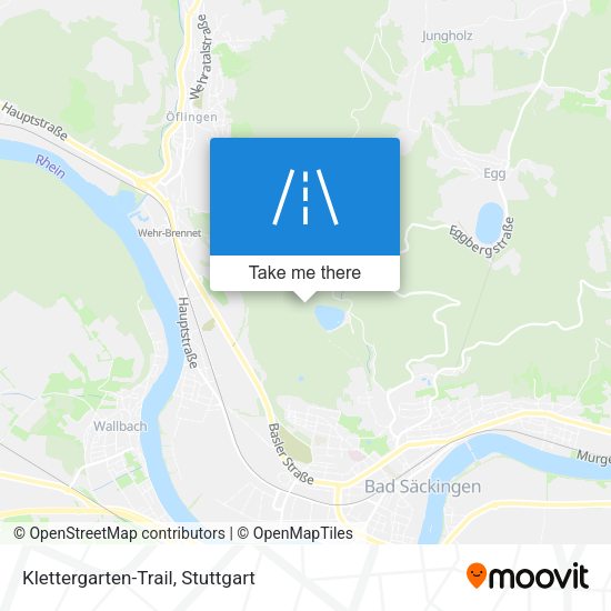 Klettergarten-Trail map