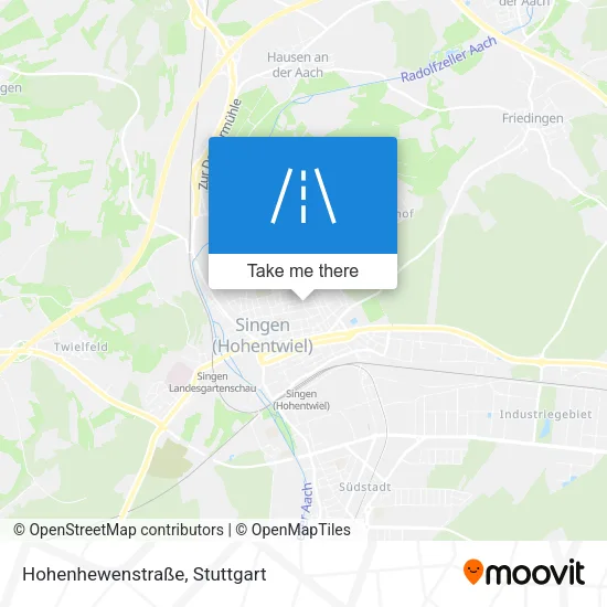 Карта Hohenhewenstraße