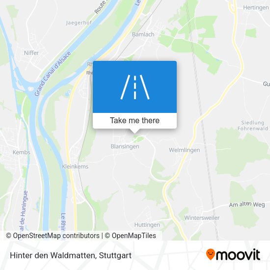 Карта Hinter den Waldmatten