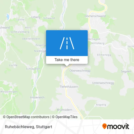 Карта Ruhebächleweg