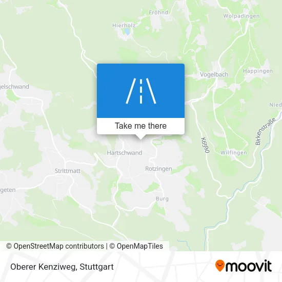 Карта Oberer Kenziweg