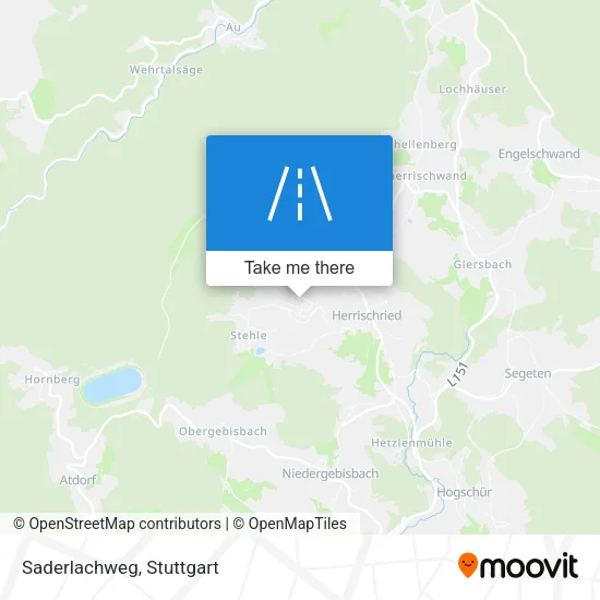 Карта Saderlachweg