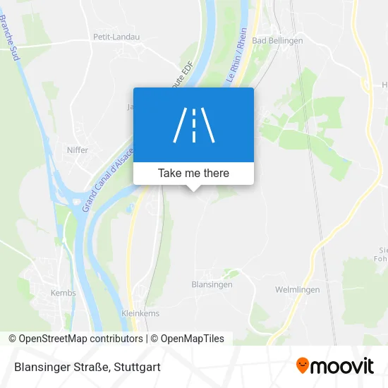 Карта Blansinger Straße