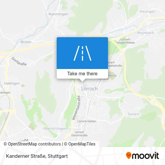 Карта Kanderner Straße
