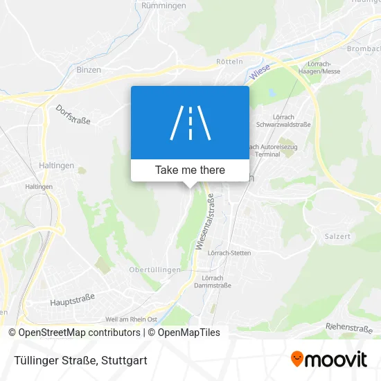Карта Tüllinger Straße