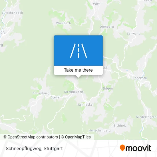 Карта Schneepflugweg