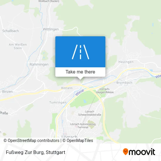 Карта Fußweg Zur Burg