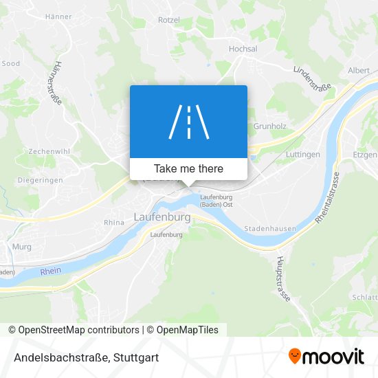 Andelsbachstraße map