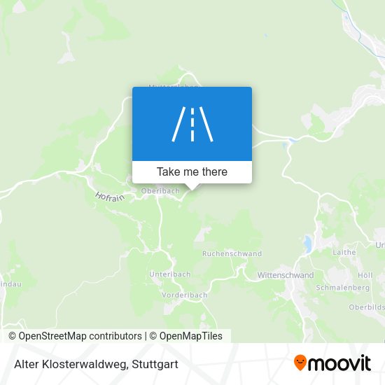 Alter Klosterwaldweg map
