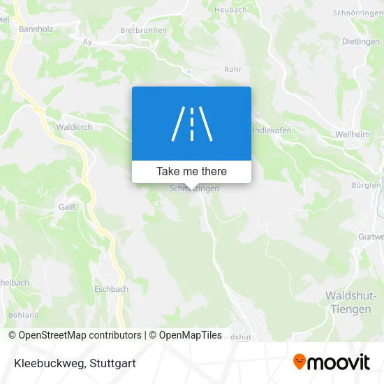 Kleebuckweg map