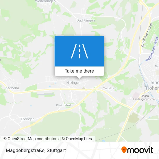 Карта Mägdebergstraße