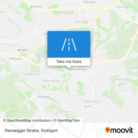 Карта Randegger Straße