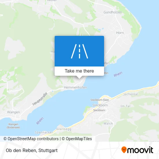 Карта Ob den Reben