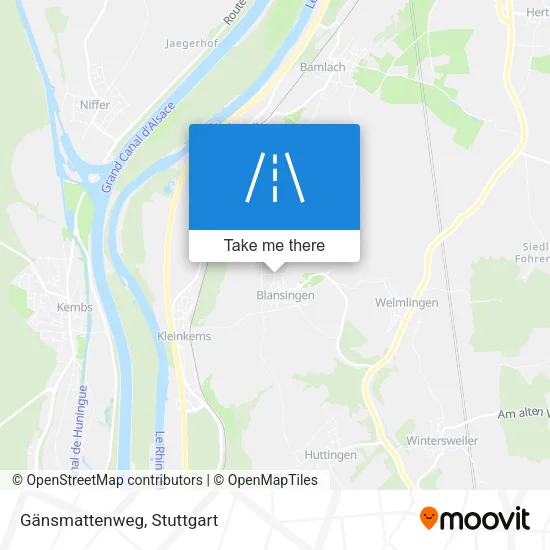 Gänsmattenweg map