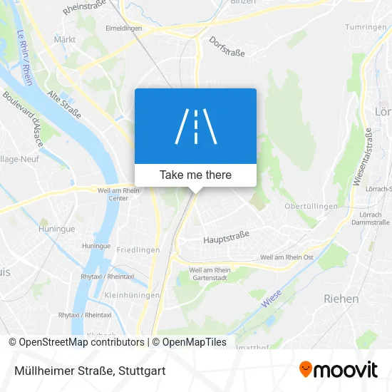 Карта Müllheimer Straße
