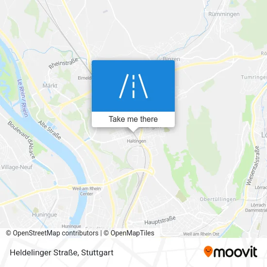 Карта Heldelinger Straße