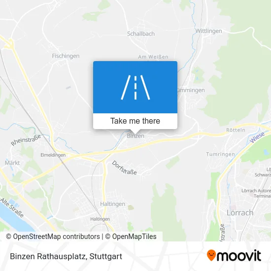 Карта Binzen Rathausplatz