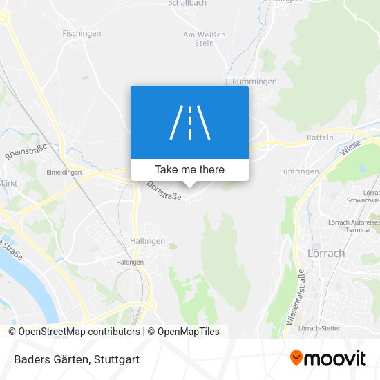 Baders Gärten map