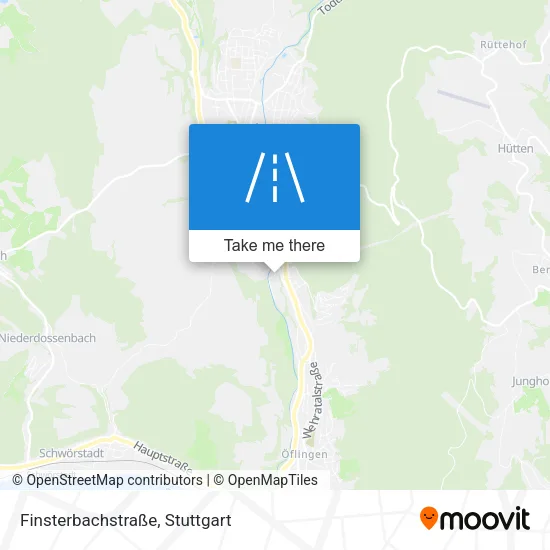 Карта Finsterbachstraße