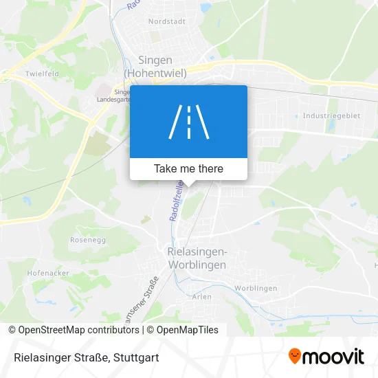 Карта Rielasinger Straße