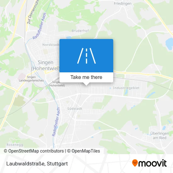 Карта Laubwaldstraße