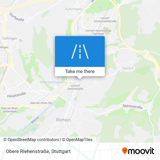 Obere Riehenstraße map