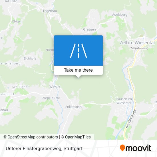 Unterer Finstergrabenweg map