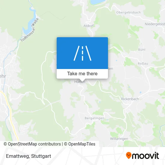 Emattweg map