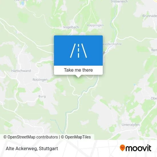 Карта Alte Ackerweg