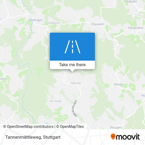 Tannenmättleweg map
