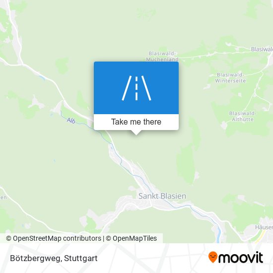 Bötzbergweg map