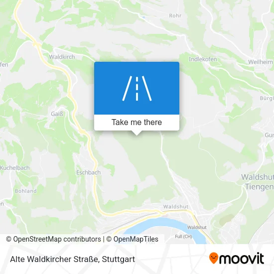 Карта Alte Waldkircher Straße