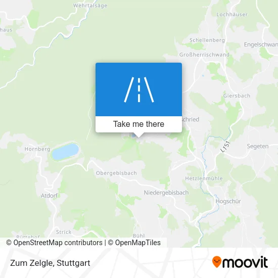 Карта Zum Zelgle
