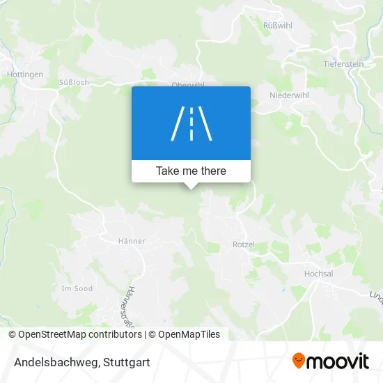 Карта Andelsbachweg