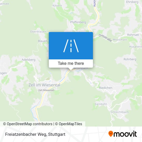Freiatzenbacher Weg map