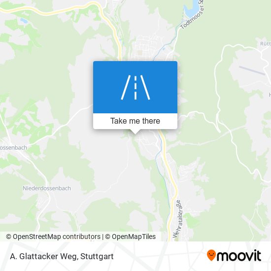Карта A. Glattacker Weg