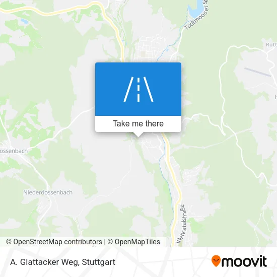 Карта A. Glattacker Weg