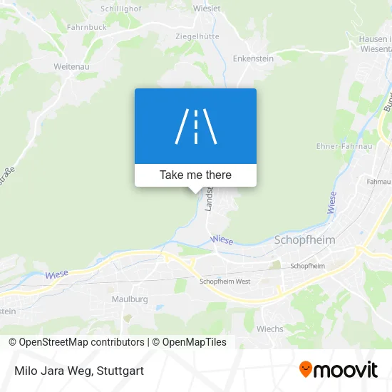 Карта Milo Jara Weg