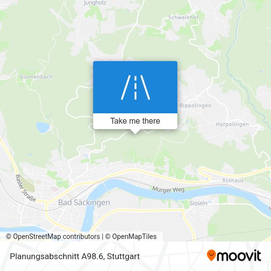 Planungsabschnitt A98.6 map
