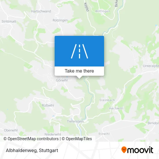 Карта Albhaldenweg