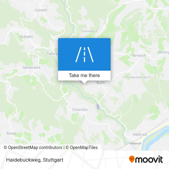 Карта Haidebuckweg