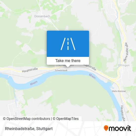 Карта Rheinbadstraße