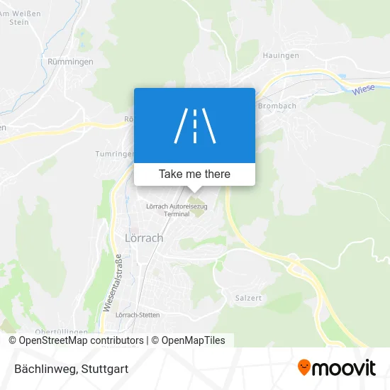 Карта Bächlinweg