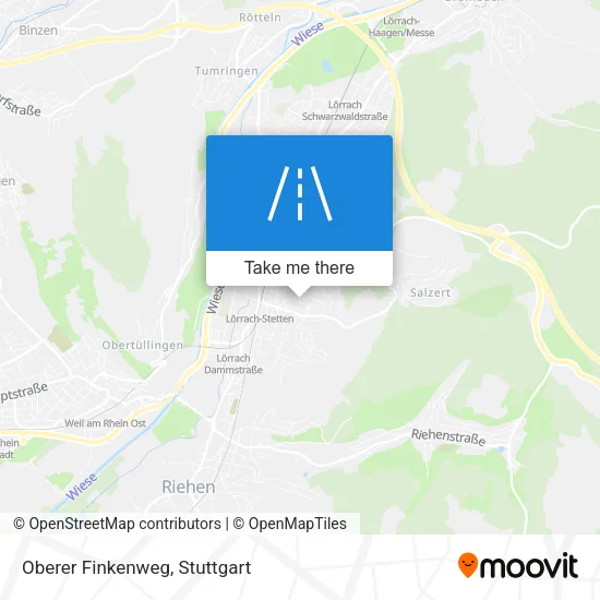 Карта Oberer Finkenweg